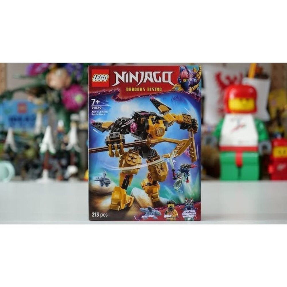 LEGO NINJAGO Arin's Spinjitzu Battle Mech (71839) building set.